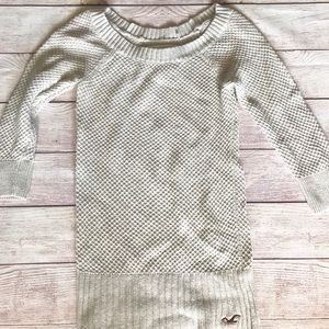 Hollister waffle knit tunic sweater